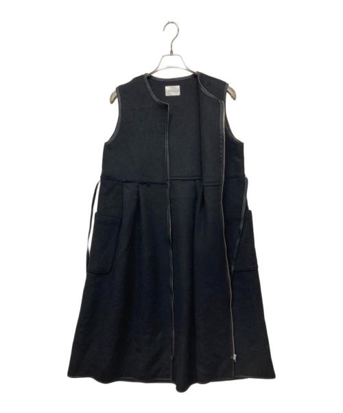 LINKABLE（リンカブル）LINKABLE (リンカブル) ロングベスト ブラック サイズ:‐の古着・服飾アイテム