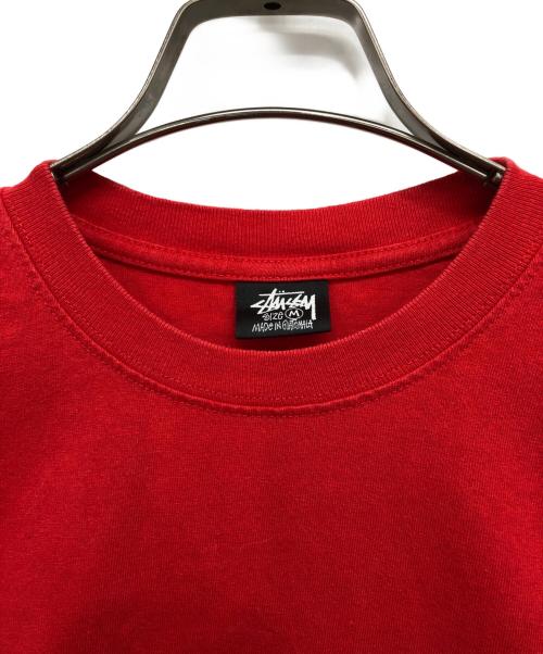 stussy（ステューシー）stussy (ステューシー) ロングスリーブカットソー レッド サイズ:Mの古着・服飾アイテム