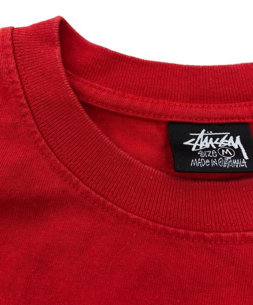 stussy（ステューシー）stussy (ステューシー) ロングスリーブカットソー レッド サイズ:Mの古着・服飾アイテム