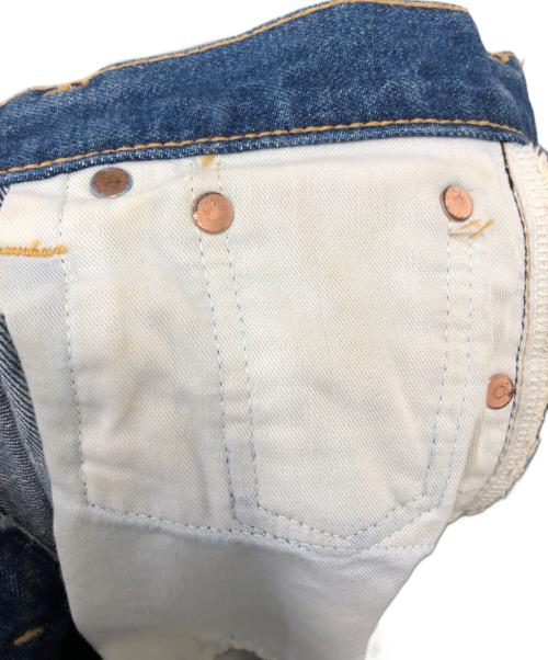 JUNYA WATANABE COMME des GARCONS（(ジュンヤワタナベ コムデギャルソン）JUNYA WATANABE COMME des GARCONS ((ジュンヤワタナベ コムデギャルソン) アフリカンプリントコンビマーメイドデニムスカート インディゴ サイズ:Sの古着・服飾アイテム