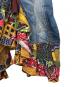 中古・古着 JUNYA WATANABE COMME des GARCONS ((ジュンヤワタナベ コムデギャルソン) アフリカンプリントコンビマーメイドデニムスカート インディゴ サイズ:S：18000円