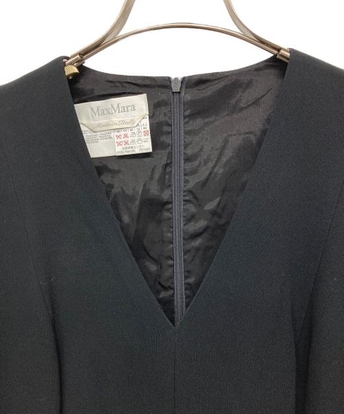 MaxMara（マックスマーラ）MaxMara (マックスマーラ) ブラウスワンピース ブラック サイズ:44の古着・服飾アイテム