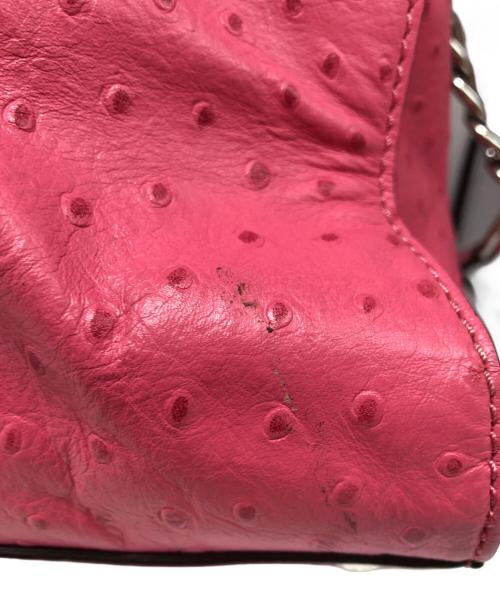 MICHAEL KORS（マイケル・コース）MICHAEL KORS (マイケルコース) オーストリッチ2WAYバッグ ピンクの古着・服飾アイテム
