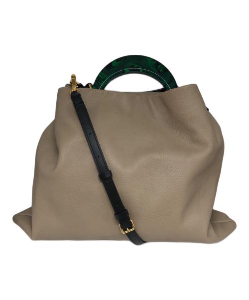 MARNI（マルニ）MARNI (マルニ) VENICE HOBO MEDIUM（ベニス ホーボー ミディアム） ベージュの古着・服飾アイテム