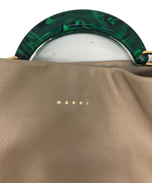 MARNI（マルニ）MARNI (マルニ) VENICE HOBO MEDIUM（ベニス ホーボー ミディアム） ベージュの古着・服飾アイテム