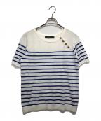 LAUREN RALPH LAURENローレンラルフローレン）の古着「マリンニット」｜ホワイト