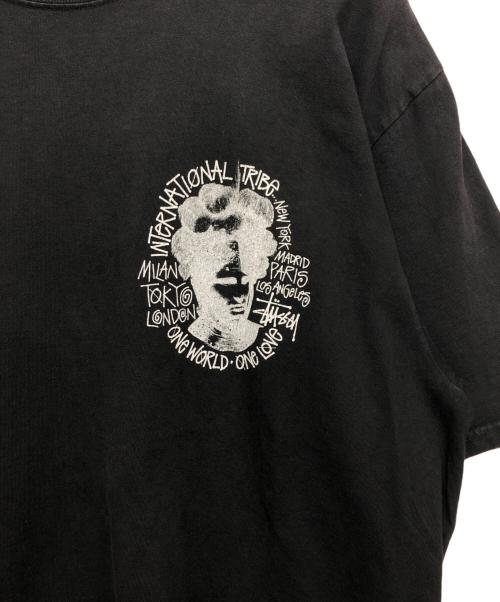 stussy（ステューシー）stussy (ステューシー) Camelot Pigment Dyed T-shirt ブラック サイズ:Lの古着・服飾アイテム