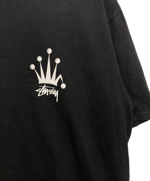stussy（ステューシー）stussy (ステューシー) REGAL CROWN S/S TEE ブラック サイズ:Lの古着・服飾アイテム