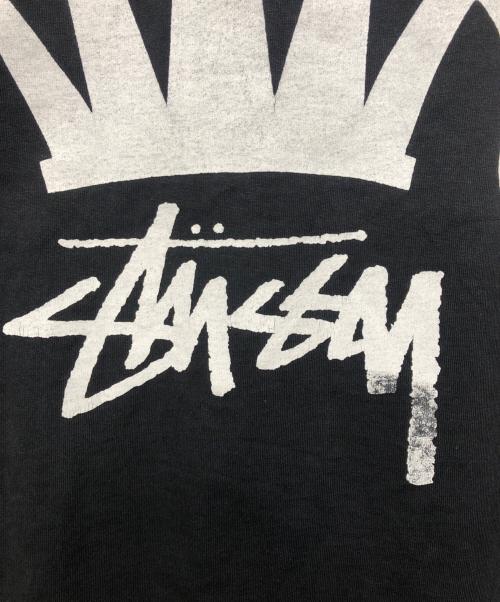 stussy（ステューシー）stussy (ステューシー) REGAL CROWN S/S TEE ブラック サイズ:Lの古着・服飾アイテム
