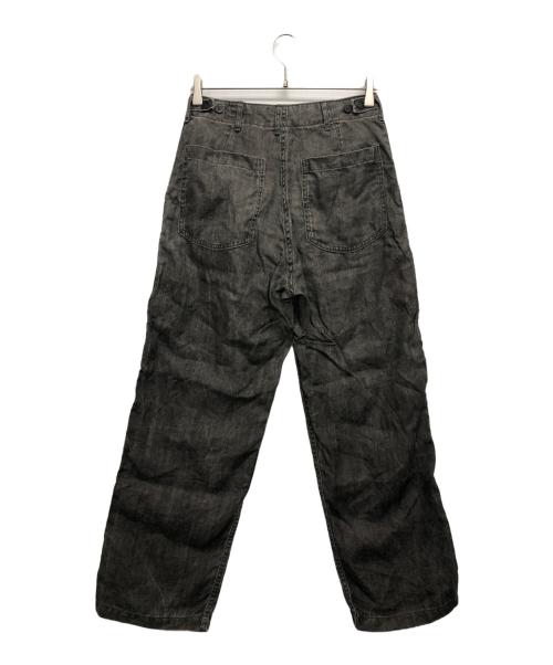 orSlow（オアスロウ）orSlow (オアスロウ) リネンベイカーパンツ ブラック サイズ:XXSの古着・服飾アイテム