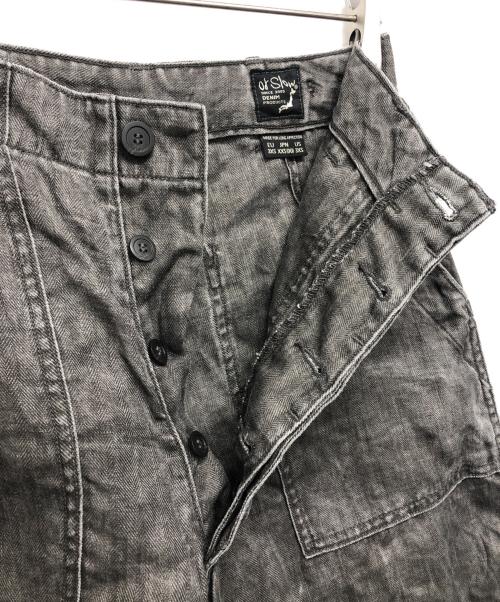 orSlow（オアスロウ）orSlow (オアスロウ) リネンベイカーパンツ ブラック サイズ:XXSの古着・服飾アイテム