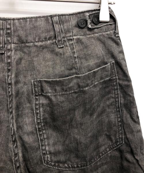 orSlow（オアスロウ）orSlow (オアスロウ) リネンベイカーパンツ ブラック サイズ:XXSの古着・服飾アイテム