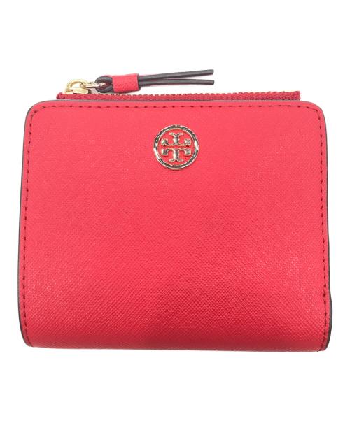 TORY BURCH（トリーバーチ）TORY BURCH (トリーバーチ) 2つ折り財布 レッドの古着・服飾アイテム