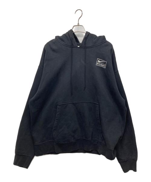 NIKE（ナイキ）NIKE (ナイキ) stussy (ステューシー) NRG WASHED HOODIE ブラック サイズ:Lの古着・服飾アイテム