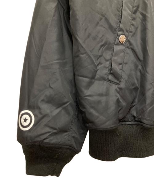 A BATHING APE（アベイシングエイプ）A BATHING APE (ア ベイシング エイプ) Busy Shark Loose Fit MA-1 Jacket ブラック サイズ:2XLの古着・服飾アイテム