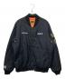 A BATHING APE（ア ベイシング エイプ）の古着「Busy Shark Loose Fit MA-1 Jacket」｜ブラック