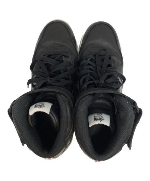 NIKE（ナイキ）NIKE (ナイキ) stussy (ステューシー) AIR FORCE1 MID Black/Black サイズ:28の古着・服飾アイテム