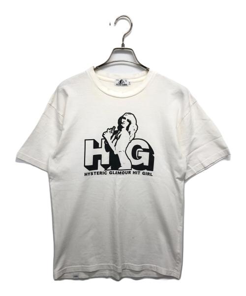 Hysteric Glamour（ヒステリックグラマー）Hysteric Glamour (ヒステリックグラマー) HG HIT GIRL Tシャツ ホワイト サイズ:Sの古着・服飾アイテム