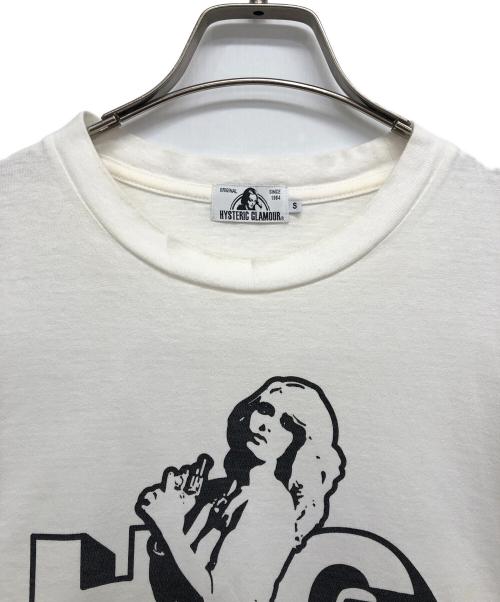 Hysteric Glamour（ヒステリックグラマー）Hysteric Glamour (ヒステリックグラマー) HG HIT GIRL Tシャツ ホワイト サイズ:Sの古着・服飾アイテム