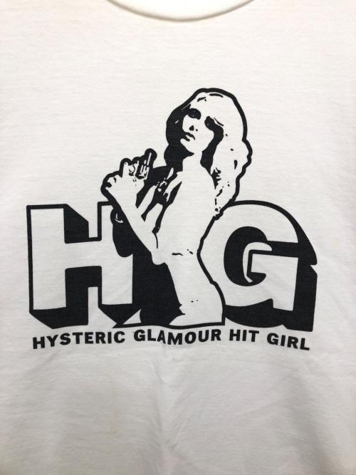 Hysteric Glamour（ヒステリックグラマー）Hysteric Glamour (ヒステリックグラマー) HG HIT GIRL Tシャツ ホワイト サイズ:Sの古着・服飾アイテム