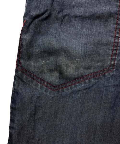 MARITHE+FRANCOIS GIRBAUD（マリテフランソワジルボー）MARITHE+FRANCOIS GIRBAUD (マリテフランソワジルボー) 両面ポケット7分丈パンツ インディゴ サイズ:Mの古着・服飾アイテム