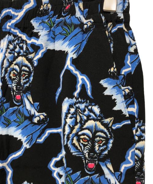 Hysteric Glamour（ヒステリックグラマー）Hysteric Glamour (ヒステリックグラマー) WOLF AND LIGHTNINGショーツ ブルー サイズ:Mの古着・服飾アイテム