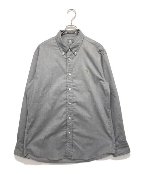 THE NORTH FACE（ザ ノース フェイス）THE NORTH FACE (ザ ノース フェイス) L/S Him Ridge Shirt グレー サイズ:XLの古着・服飾アイテム