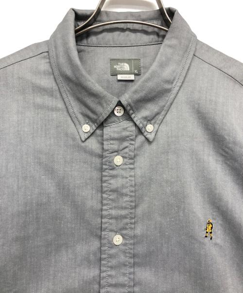 THE NORTH FACE（ザ ノース フェイス）THE NORTH FACE (ザ ノース フェイス) L/S Him Ridge Shirt グレー サイズ:XLの古着・服飾アイテム