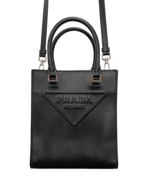 PRADA（プラダ）PRADA (プラダ) 2WAYバッグ ブラックの古着・服飾アイテム