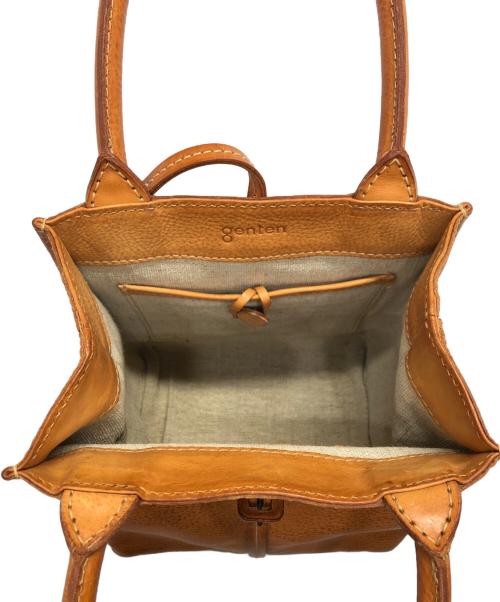 genten（ゲンテン）genten (ゲンテン) ハンドバッグ ブラウンの古着・服飾アイテム