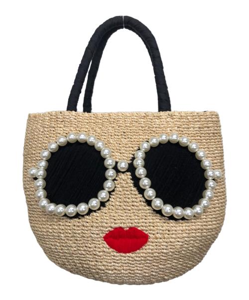 a-jolie（アジョリー）a-jolie (アジョリー) ストローハンドバッグ ベージュの古着・服飾アイテム