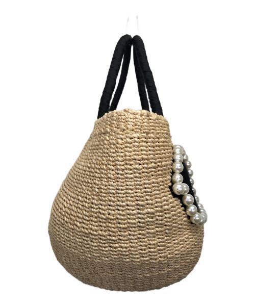 a-jolie（アジョリー）a-jolie (アジョリー) ストローハンドバッグ ベージュの古着・服飾アイテム