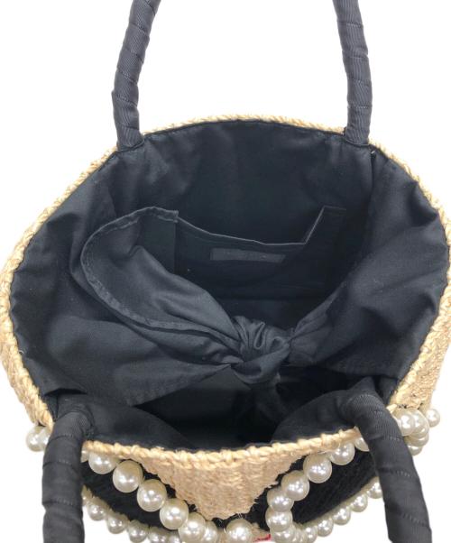 a-jolie（アジョリー）a-jolie (アジョリー) ストローハンドバッグ ベージュの古着・服飾アイテム