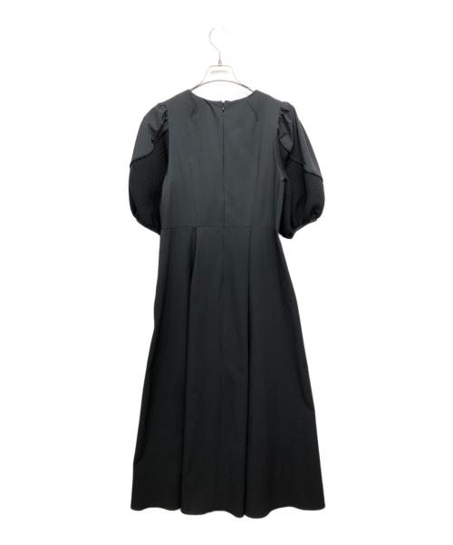 nano・universe（ナノ・ユニバース）nano・universe (ナノ・ユニバース) キルトライクフォルムワンピース ブラック サイズ:1の古着・服飾アイテム