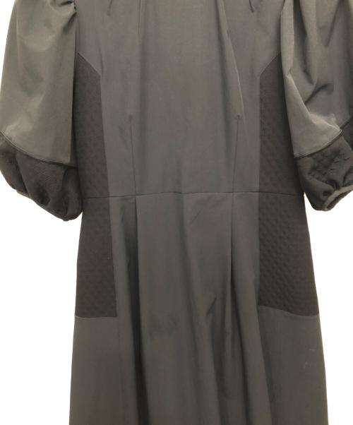 nano・universe（ナノ・ユニバース）nano・universe (ナノ・ユニバース) キルトライクフォルムワンピース ブラック サイズ:1の古着・服飾アイテム