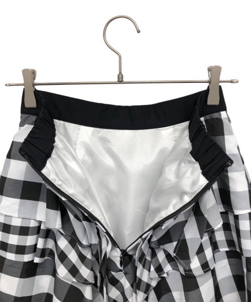 Loulou Willoughby（ルルウィルビー）Loulou Willoughby (ルルウィルビー) タフタミルフィーユスカート ホワイト サイズ:1の古着・服飾アイテム