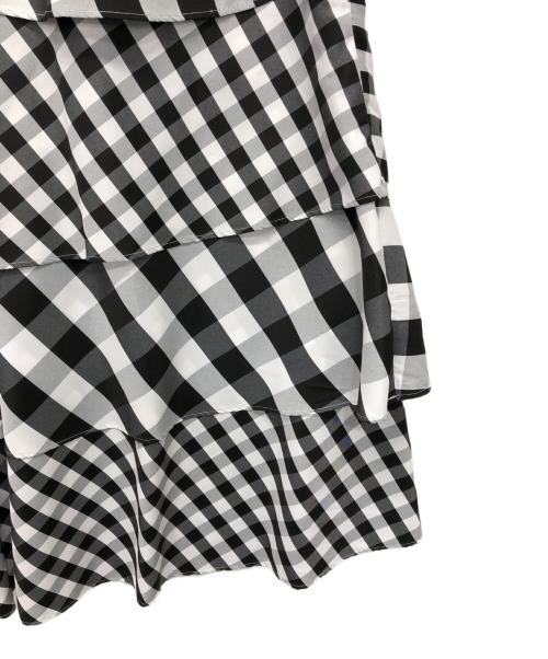 Loulou Willoughby（ルルウィルビー）Loulou Willoughby (ルルウィルビー) タフタミルフィーユスカート ホワイト サイズ:1の古着・服飾アイテム