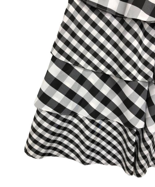 Loulou Willoughby（ルルウィルビー）Loulou Willoughby (ルルウィルビー) タフタミルフィーユスカート ホワイト サイズ:1の古着・服飾アイテム