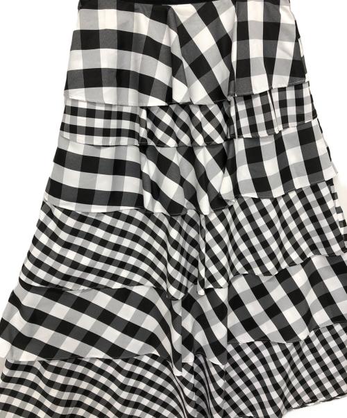 Loulou Willoughby（ルルウィルビー）Loulou Willoughby (ルルウィルビー) タフタミルフィーユスカート ホワイト サイズ:1の古着・服飾アイテム