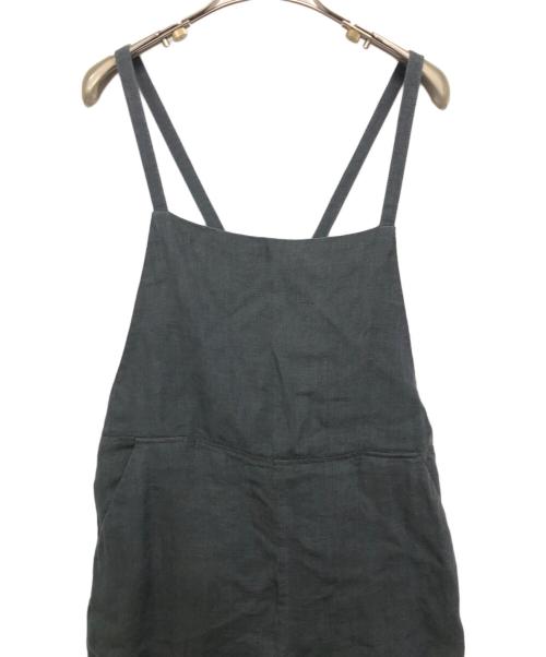 JOURNAL STANDARD relume（ジャーナルスタンダード レリューム）JOURNAL STANDARD relume (ジャーナルスタンダード レリューム) No.14フレンチリネンサロペット チャコールグレー サイズ:38の古着・服飾アイテム