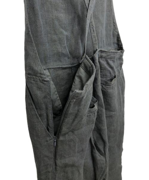 JOURNAL STANDARD relume（ジャーナルスタンダード レリューム）JOURNAL STANDARD relume (ジャーナルスタンダード レリューム) No.14フレンチリネンサロペット チャコールグレー サイズ:38の古着・服飾アイテム