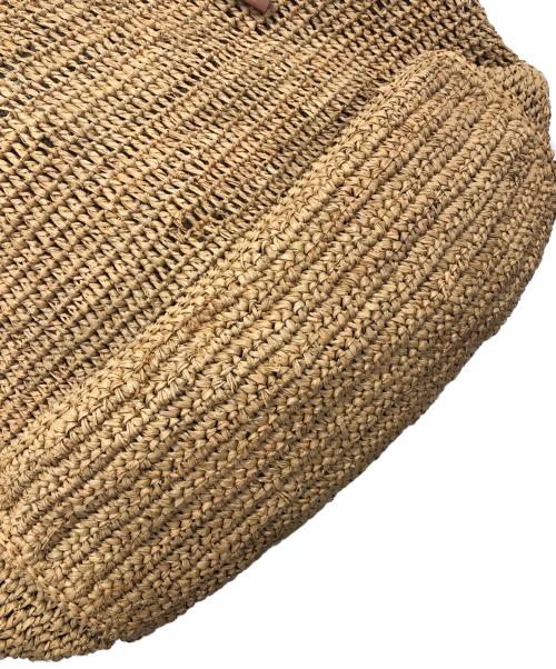 Sans-Arcidet（サン・アルシデ）Sans-Arcidet (サン・アルシデ) ラフィアトートバッグ ブラウンの古着・服飾アイテム