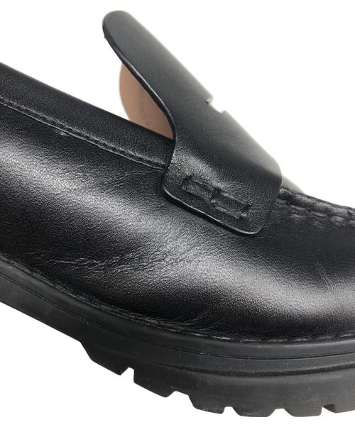 COLE HAAN（コールハーン）COLE HAAN (コールハーン) カメアラグローファー ブラック サイズ:6 1/2の古着・服飾アイテム