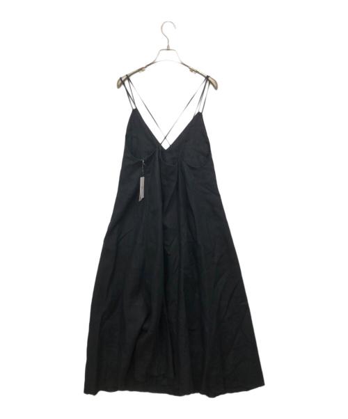 Spick and Span（スピック＆スパン）Spick and Span (スピックアンドスパン) リネンキャミソールワンピース ブラック サイズ:36 未使用品の古着・服飾アイテム