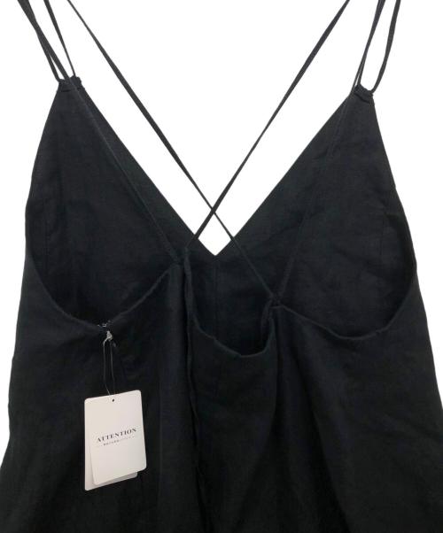 Spick and Span（スピック＆スパン）Spick and Span (スピックアンドスパン) リネンキャミソールワンピース ブラック サイズ:36 未使用品の古着・服飾アイテム