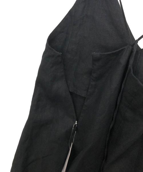 Spick and Span（スピック＆スパン）Spick and Span (スピックアンドスパン) リネンキャミソールワンピース ブラック サイズ:36 未使用品の古着・服飾アイテム