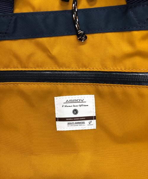 AS2OV（アッソブ）AS2OV (アッソブ) NYLON TWILL DRAW STRING SHOULDER イエローの古着・服飾アイテム