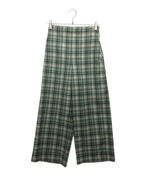 MACPHEE（マカフィー）MACPHEE (マカフィー) ナチュラルストレッチチェックパンツ グリーン サイズ:34の古着・服飾アイテム
