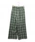 MACPHEE (マカフィー) ナチュラルストレッチチェックパンツ グリーン サイズ:34：5000円