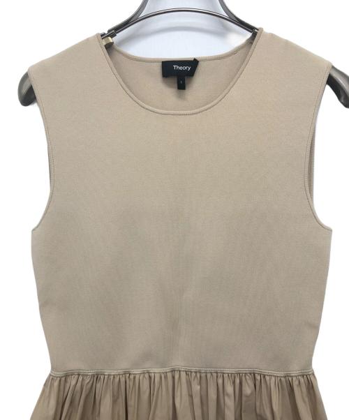 theory（セオリー）theory (セオリー) Glossed Poplin Crew NK C VOL DR ベージュ サイズ:Sの古着・服飾アイテム